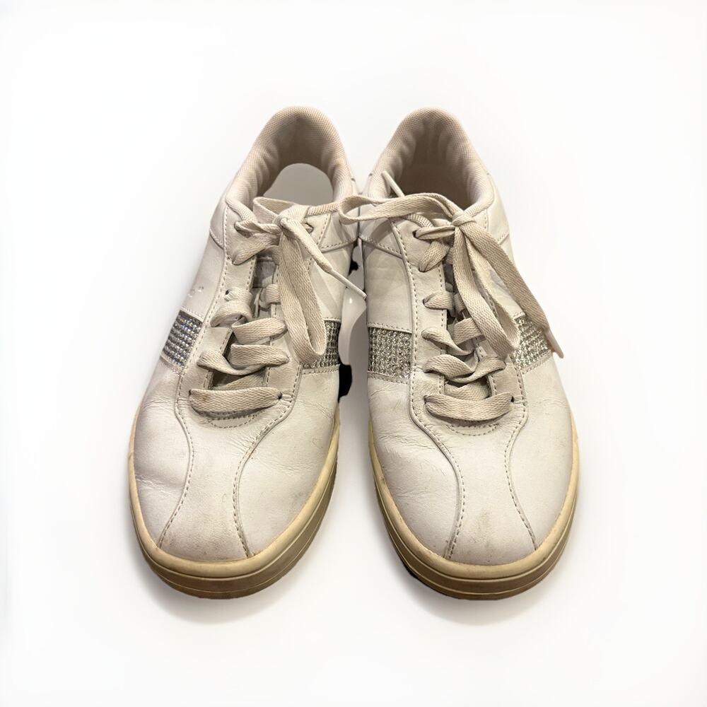 Vintage Baby Phat Womens White Phab Max Leather Athletic Shoes Size 8